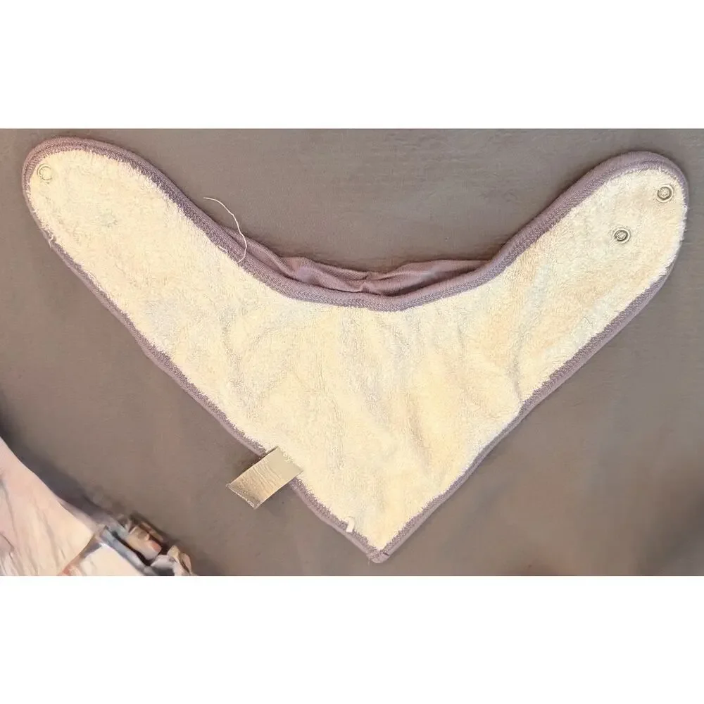 Kyte Baby Bib in Taro, Purple OS Bamboo Spandex Terry Bandana Drool Bib w/Snaps